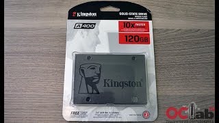 Kingston SSD A400 120 ГБ монтаж установка определение в Windows [upl. by Nailij]