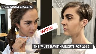 How to Cut a Perfect Pixie on Episode 58 of HairTube© with Adam Ciaccia [upl. by Cirdet300]