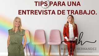 Tips para una entrevista de trabajo [upl. by Ongineb]