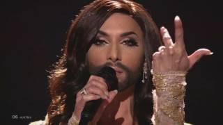 Conchita Wurst  Rise Like a Phoenix Austria  4K LIVE at ESC final 2014 [upl. by Ciryl]