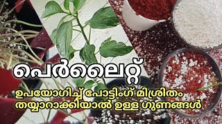 How to use Perlite in potting mix പെർലൈറ്റ് ഉപയോഗിച്ച് പോട്ടിങ്മിക്സ്‌ തയ്യാറാക്കിയാൽ ഉള്ള ഗുണങ്ങൾ [upl. by Vizzone411]