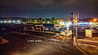 CSX M422 with 3194 CSX P001 at Benning yard Plus more [upl. by Laemsi]