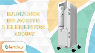 RADIADOR DE ACEITE 5 ELEMENTOS 1000W [upl. by Fante553]