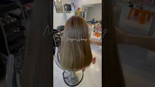 Champagne babylight bynaziawamiq viral hair foryou shortvideo shortsvideo hairartist shorts [upl. by Salahcin]