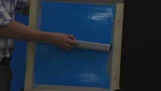 Screen Printing 101 Coating a Screen with emulsion [upl. by Ninos]