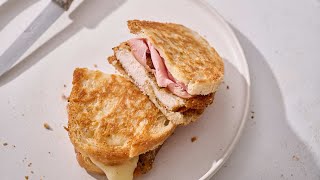 Cheesy Chicken Cordon Bleu Panini Recipe [upl. by Zilef884]