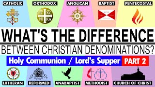 Whats the Difference Between Christian Denominations Communion Part 2 [upl. by Filip]