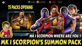 Mk Mobile  Mk1 Scorpion Pack  75 Packs Opening Oct 2024 [upl. by Ahsiuq810]