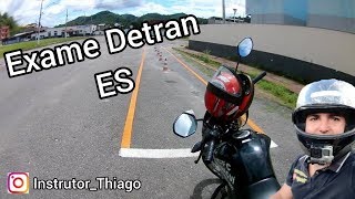 PASSO A PASSO EXAME DE MOTO PISTA DETRAN ES [upl. by Nevram]