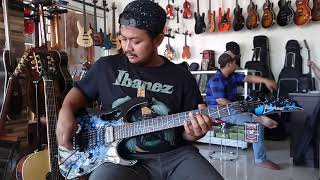 REVIEW Ibanez Jem77P BFP Flower blue KEREEN BANGEET by dennystunt [upl. by Jolyn]