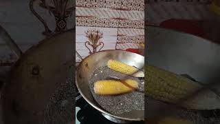 Corn🌽making at hom dailylifevlog minivlog easy food [upl. by Notirb980]