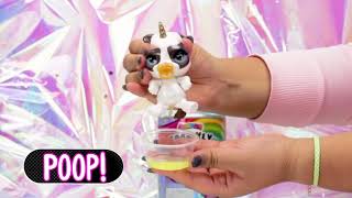 Poopsie Slime Surprise  Sparkly Critters Bougie Poops  Hora do Slime de Unicórnio [upl. by Aiel]