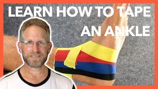 How to Tape an Ankle Easy Step by Step Ankle Strapping  Taping [upl. by Akimed]