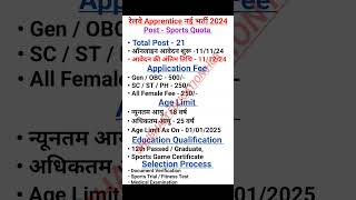 Railway Apprentices 2024 Apply Online  Rrc NR Apprentice Online Form 2024 rrc apprentice shorts [upl. by Asyle]