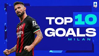 The best goals of every team Milan  Top 10 Goals  Serie A 202223 [upl. by Yekcaj]