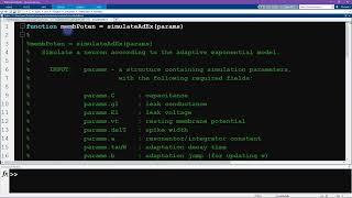 Essentials of Neuroscience with MATLAB Module 35 modeling [upl. by Hameerak512]