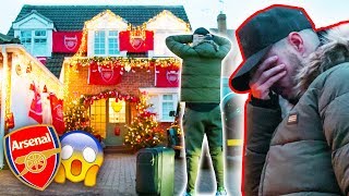 I DESTROYED SPURS FANS HOUSE WITH ARSENAL DECORATIONS😱  SAVAGE PRANK [upl. by Hilton]