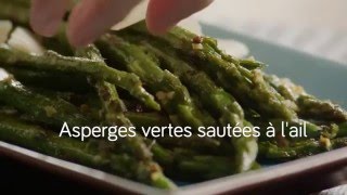 Asperges vertes sautées à lail [upl. by Novehc122]