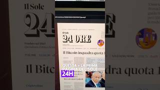 🤬REACTION alla PRIMA PAGINA de IL SOLE 24 ORE di OGGI bitcoin crypto [upl. by Sherborn951]