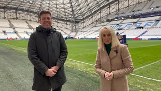 France v Ireland Inside Ireland’s Captains Run in Stade Velodrome Marseille [upl. by Leigha619]