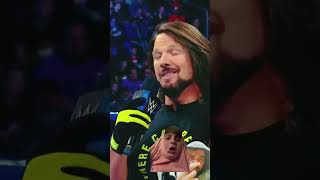 Bodybuilder attacks AJ styles 😡🤕￼ wwe wrestling wweking [upl. by Htiekram]