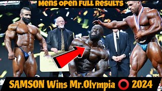 SASMON DADUA wins MrOlympia⭕️2024🔥  Mens Open Bodybuilding Full Results [upl. by Egres]