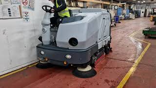 Nilfisk SC8000 Combination scrubber sweeper Engineering Factory cleaning [upl. by Noelopan154]