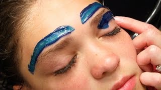 How To Wax Eyebrows  Youtube Tutorial  Cirepil Blue Wax [upl. by Anasus]