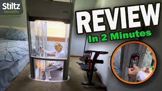 Stiltz Lift Home Elevator  2 minute Review [upl. by Oinotna]