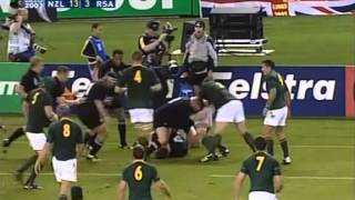 Rugby 2003 Quarterfinal New Zealand v South Africa [upl. by Denny796]