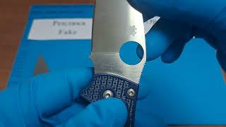 Spyderco Manix 2 real vs fake сравнение оригинала и реплики [upl. by Marlene667]