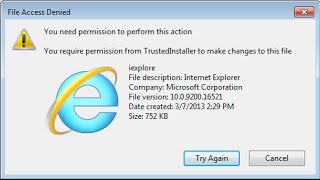 Tutorial Regain TrustedInstaller Permissions [upl. by Wilona]