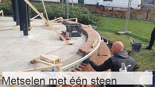 Baksteen 1in1 Hoe correct bakstenen leggen voor beginners [upl. by Idissac]