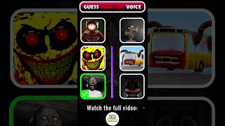 Guess The MONSTERS VOICE  Eeat Monster  Siren Head Bus Eater Roblox Doors [upl. by Gibe]