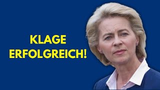 Eilmeldung Von der Leyen stinksauer Klage gegen von der Leyen erfolgreich [upl. by Eniksre]