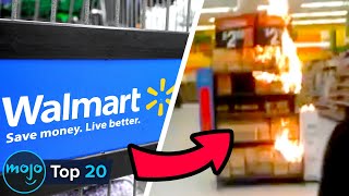 Top 20 Craziest Things to Ever Happen at Walmart [upl. by Nekcarb]