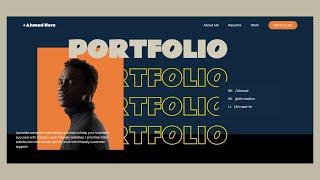 How to Create a Modern Portfolio Website Using Only HTML amp CSS  Hindi Tutorial [upl. by Tisman530]