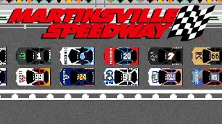 3 WIDE PASS  DM2 Cup Series at Martinsville Race 836 [upl. by Grazia]