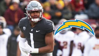 3rd Round Pick LB Daiyan Henley College Highlights  LA Chargers [upl. by Nnylg]