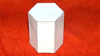 Como hacer un prisma hexagonal  Hexagonal prism [upl. by Hamimej]