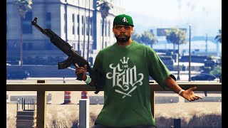 GTA 5  Grove Street Families vs Ballas ROCKSTAR EDITOR CINEMATIC [upl. by Alderman]