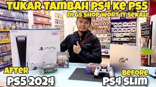 Tukar Tambah PS4 ke PS5 DI GS SHOP  Harga ps5 promo 2024  ps5 slim 2024 wort it lah 🔥 [upl. by Atteuqahs]