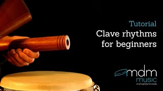 Clave rhythms for beginners Tutorial [upl. by Htiaf]