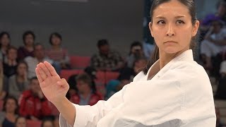 【4K】Beautiful Kata quotGojyushiho Shoquot Female Karate World Champion [upl. by Nauqad]