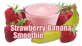 Strawberry Banana Smoothie Recipe  Strawberry Smoothie  Fruit Smoothie Recipes  HomeyCircle [upl. by Dorman]