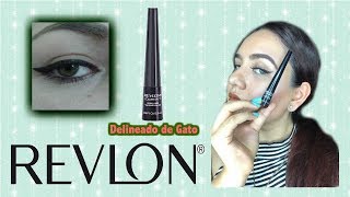 DELINEADO DE GATO PASO A PASO CON EL REVLON COLORSTAY [upl. by Gasper188]