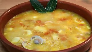 COMO HACER SOPA DE PESCADO Y MARISCO [upl. by Eelatsyrc]