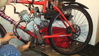 80cc Motorized Bicycle Muffler Mod Fix Exhaust Repair [upl. by Garrard381]