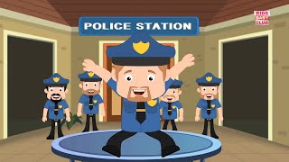 Five Little Song  Policeman  Original Song for Kids amp Toddlers [upl. by Yalcrab]