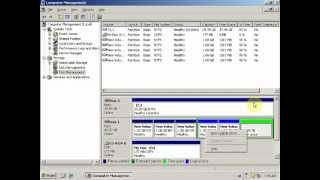 How To Create Partitions  Windows Server 2003 [upl. by Worden51]